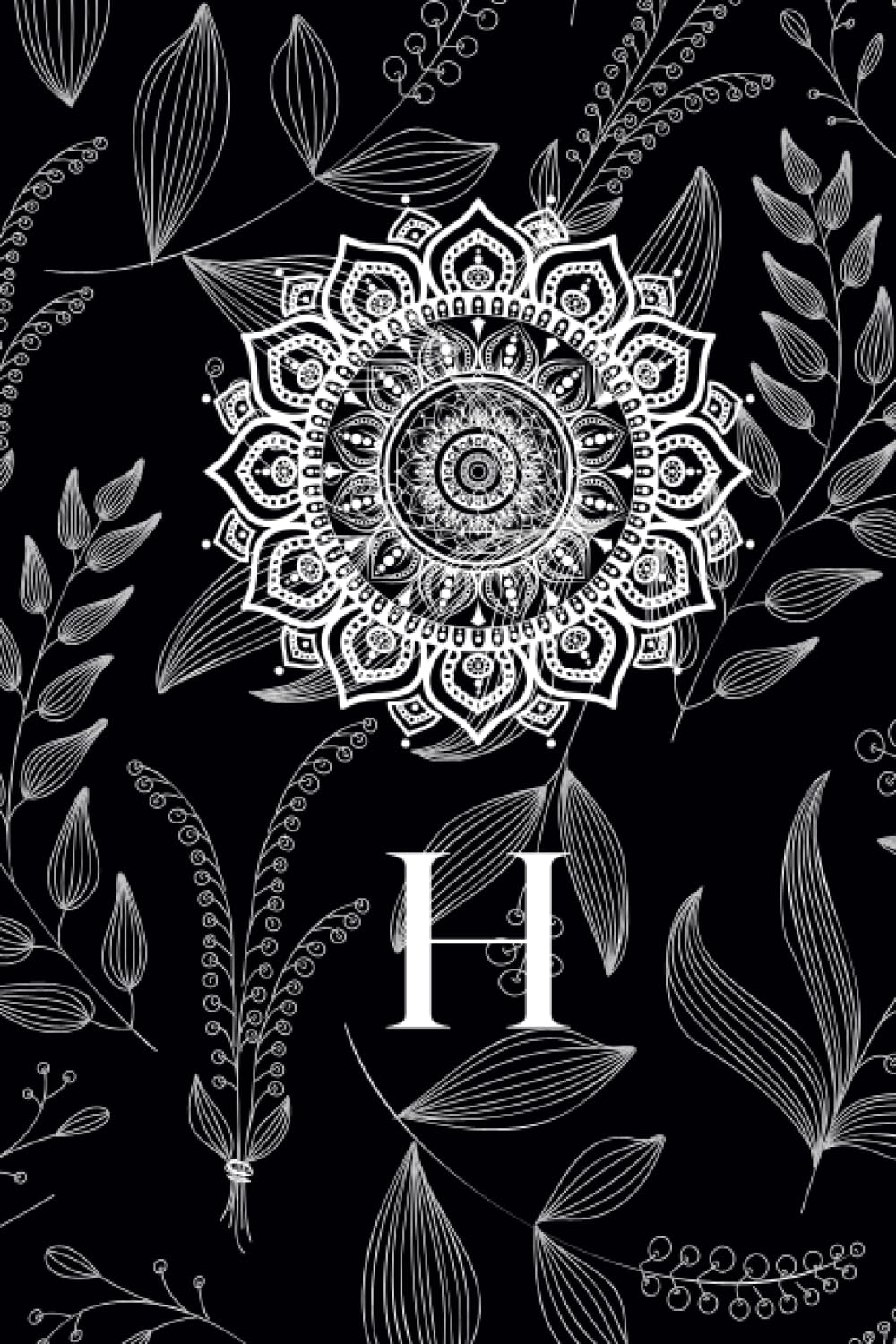 Lovely Letter H Notebook: Personalized Mandala Journal - Stylish Lined Notebook for Kids, Girls, and Women | 6 x 9 Inches, 120 Pages: Capture Your Thoughts with Elegance and Style