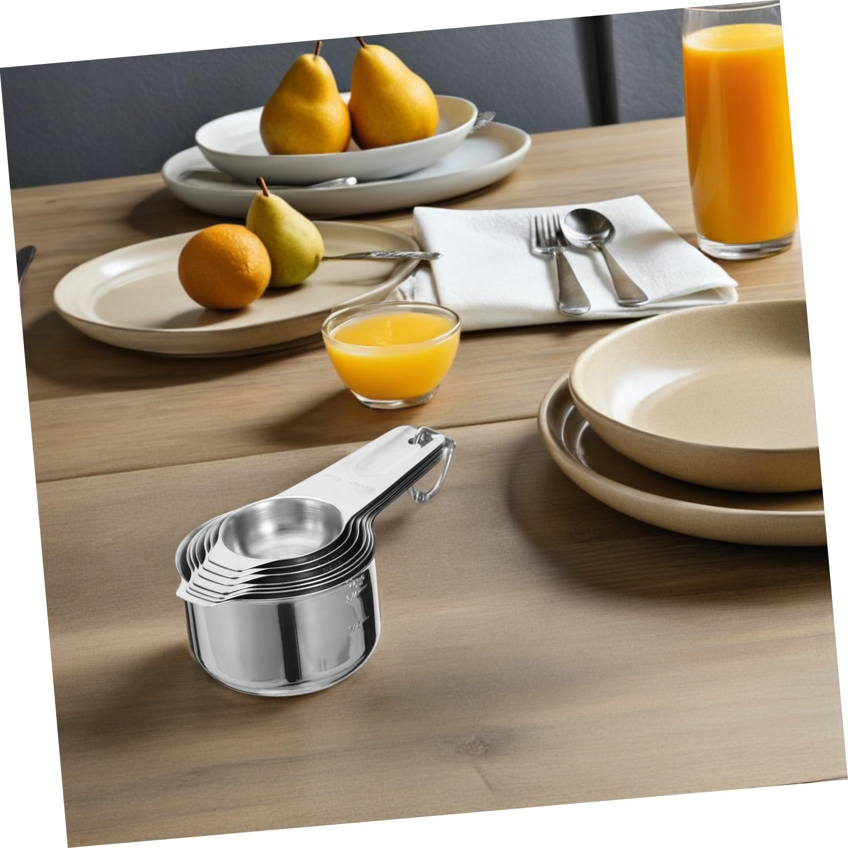 COLLBATH Lot De 2 Ustensiles De Mesure De Cuisine Tasses À Mesurer Ustensiles De Cuisine Ingrédients Laitiers Tasse À Mesurer Cuillères À Soupe Cuillère À Soupe Acier