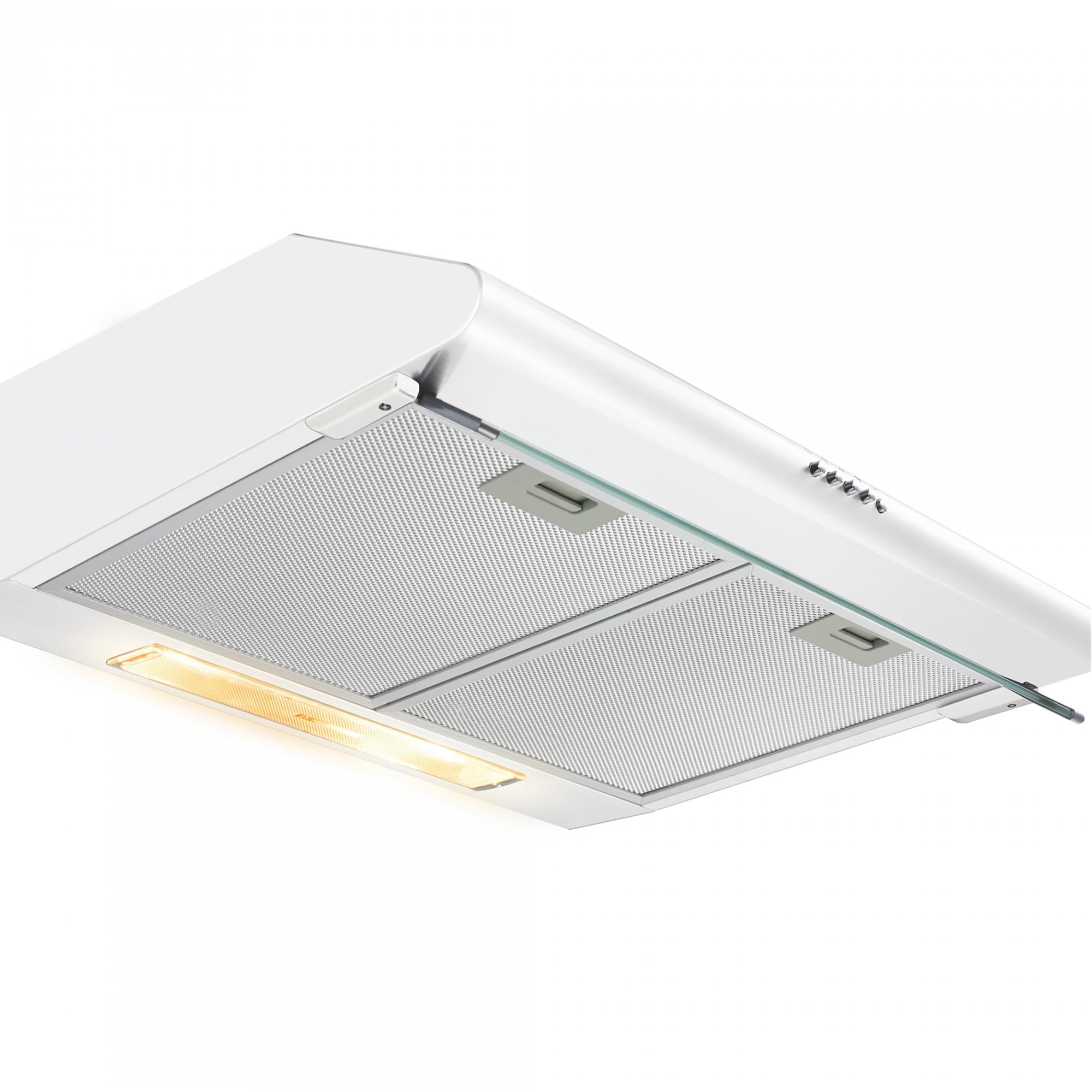 Edelstahl-Unterbau-Dunstabzugshaube CH-400 60 cm 326,4 m³/h 2x60W LED-Beleuchtung Aluminiumfilter