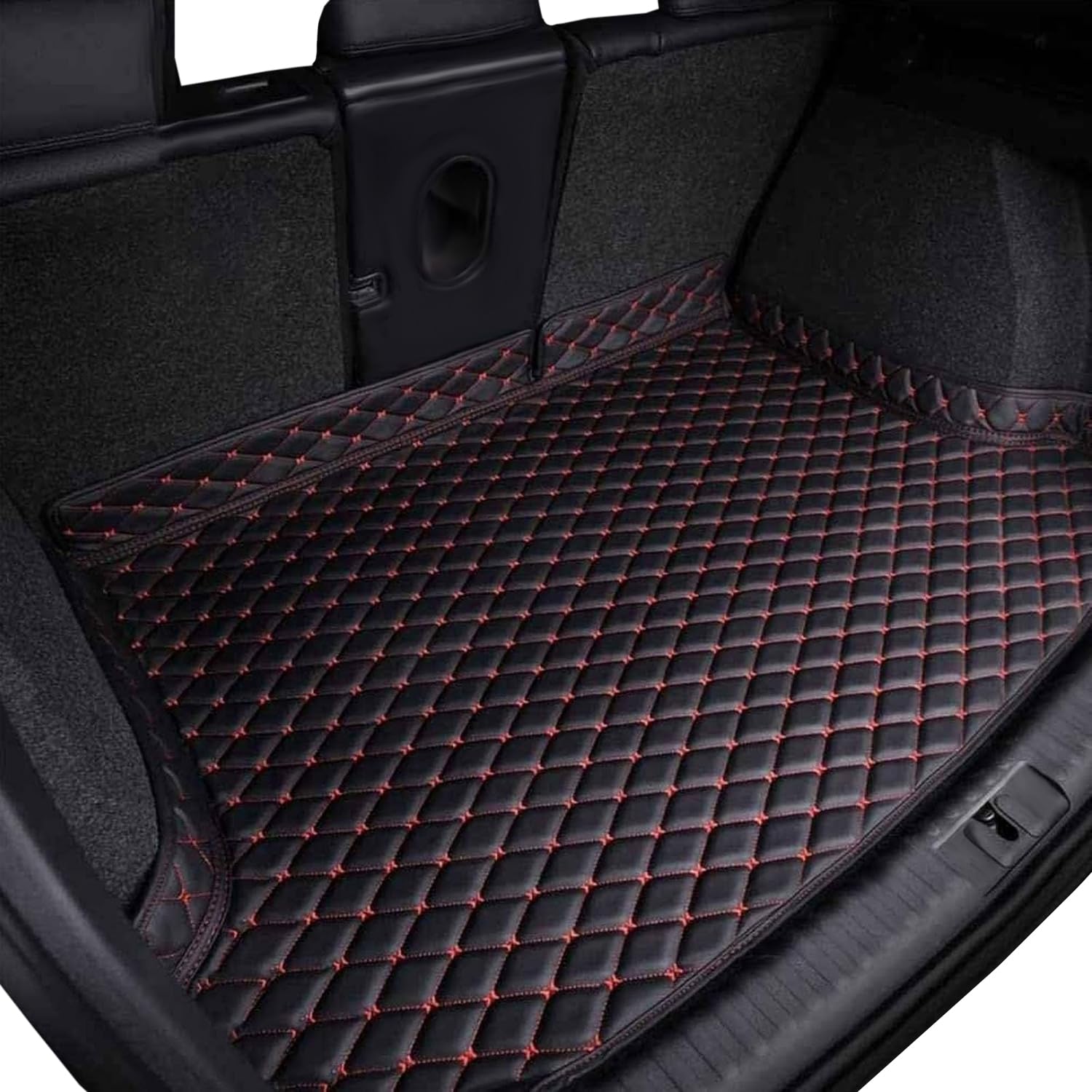 Ljlbfb C Boot Liner For Genesis Gv70 Ev Pure Electri 2023-2024, Waterproof Leather Ar Trunk Single Mat Scratch And Abrasion Resistant Boot Matt For Ar Raised Edge,