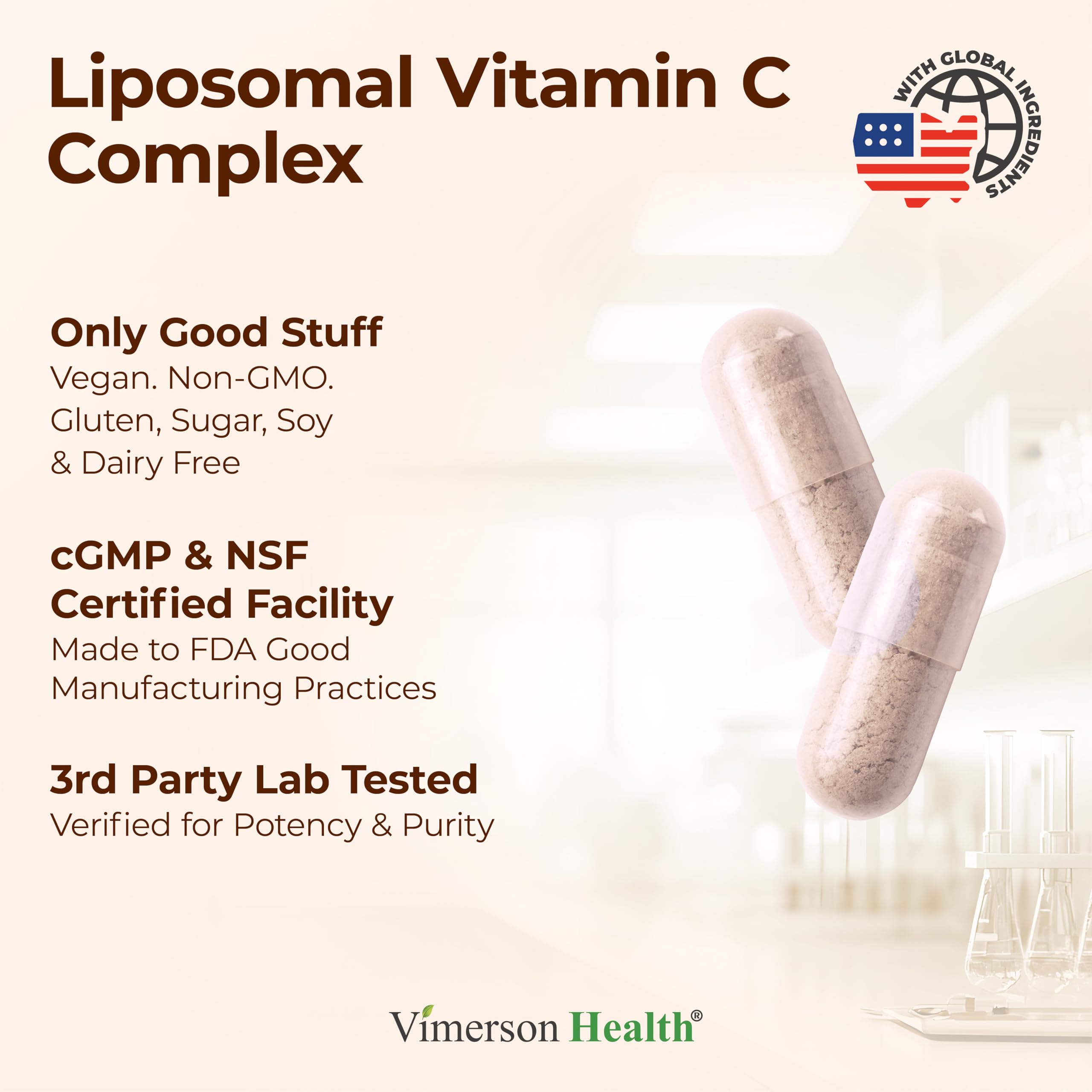 Liposomal Vitamin C 1000mg - Premium Absorption Vitamin C Powder - Immune Support Supplement - Vitamina C 1000mg - High Potency for Antioxidant Support - Gentle on Digestion & Fast Uptake. 60 Capsules — Amazon image 4