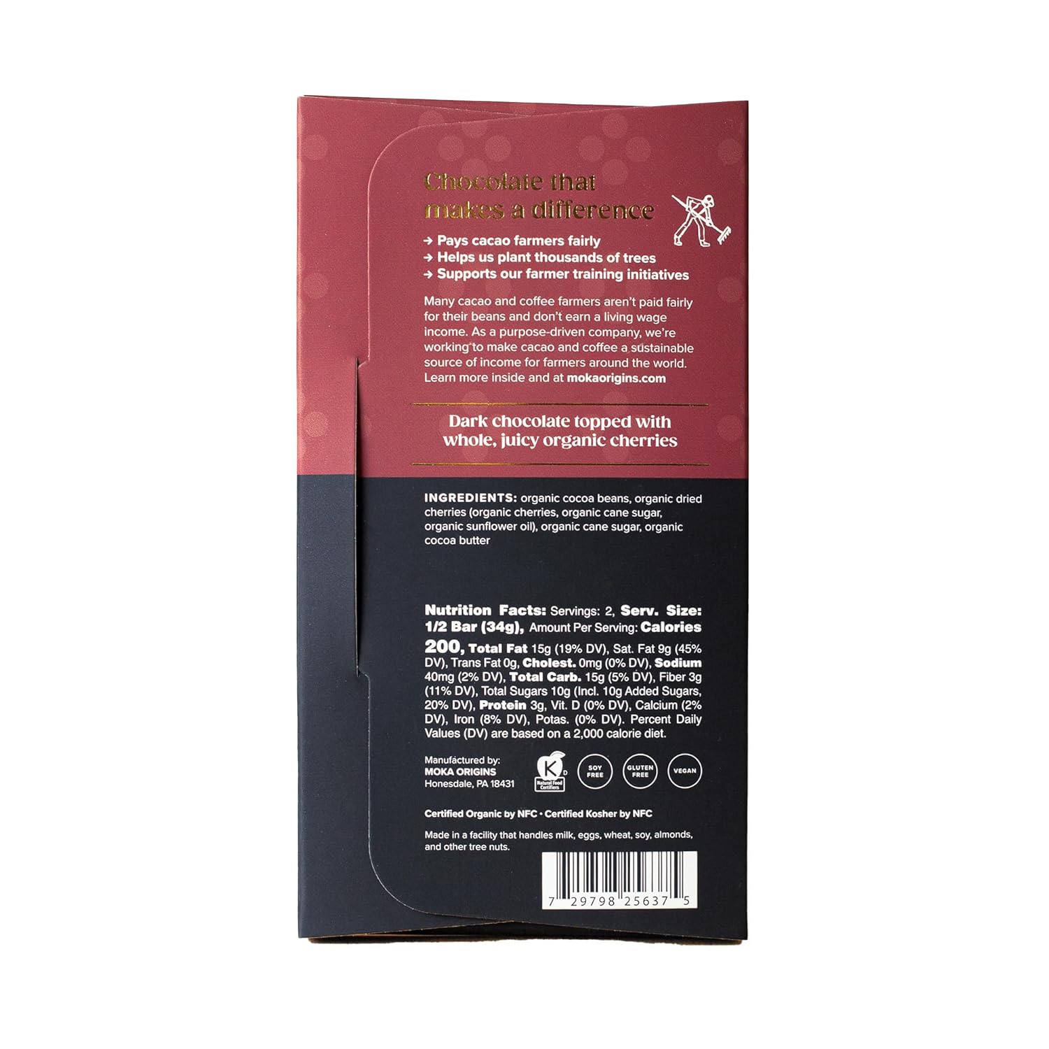 Moka Origins Organic Chocolate Bar Pack – Bean-to-Bar, Direct & Fair Trade, Small-Batch, Ethically Sourced, Gourmet, Artisan Craft Chocolate (12-Pack, Variety)