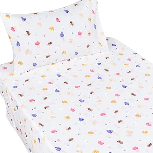 Vista 108 de J pinno Juego de sábanas tamaño individual de dinosaurio para niños y niñas, 100% algodón, sábana encimera, sábana bajera + funda de almohada