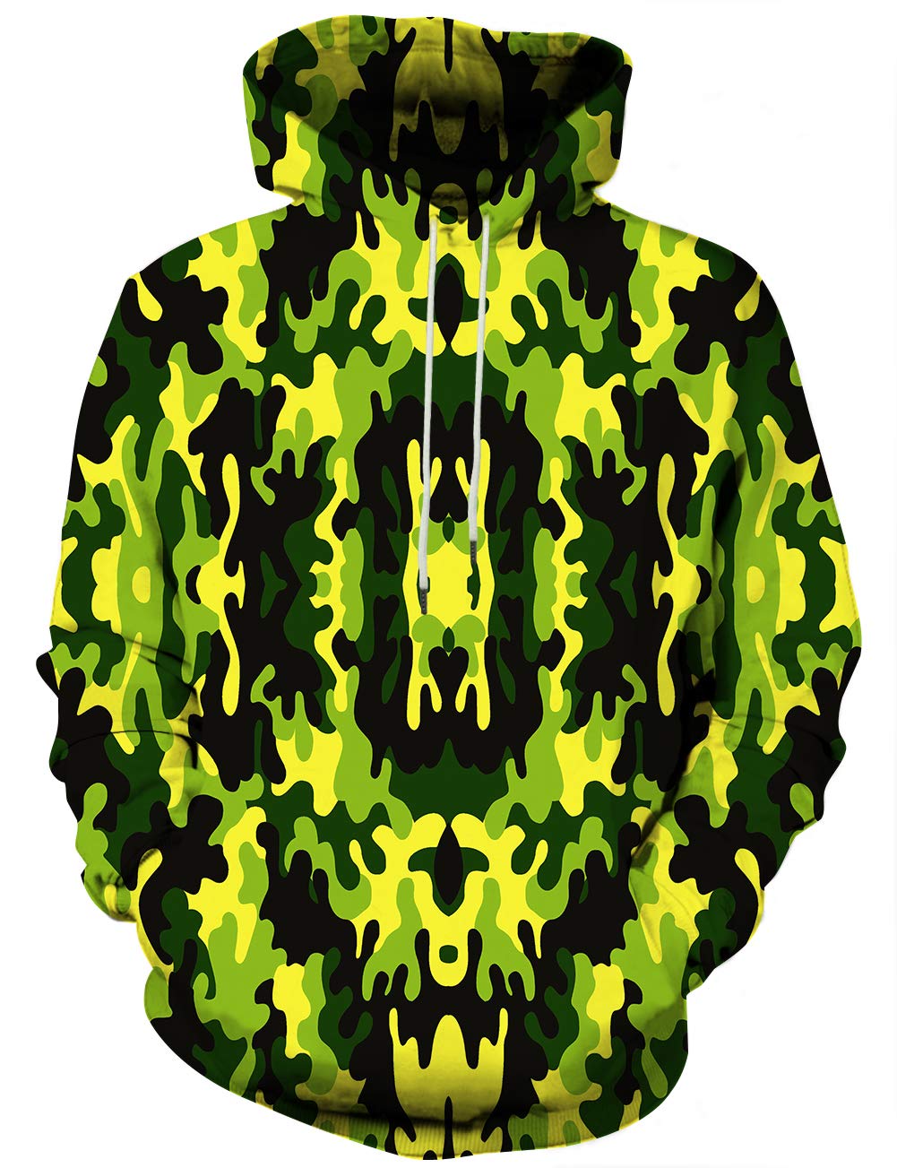 YassweteUnisex Adults 3D Printed Fashion Hoodies for Men Women Pullover Novelty Sweatshirts with Big Pockets