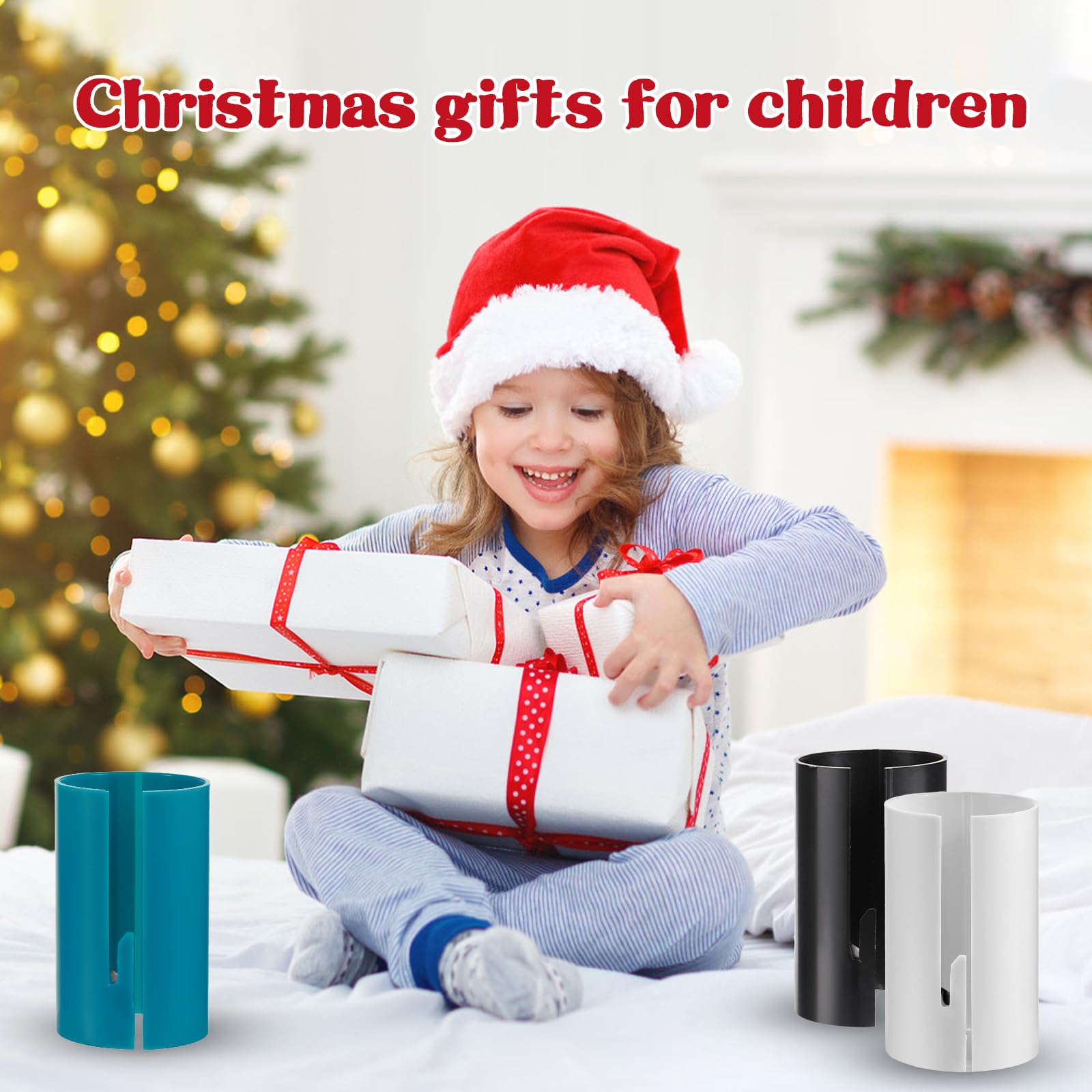 2PCS/PACK Christmas Wrapping Paper Cutter Tool Sliding Gift Wrap Cutter Kraft Paper Roll Slitter Cutter Safer And Easier