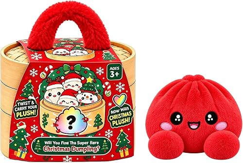 ASUIU Merry Dumplings Plush Cute Stuffed Steamed Bun Squishies