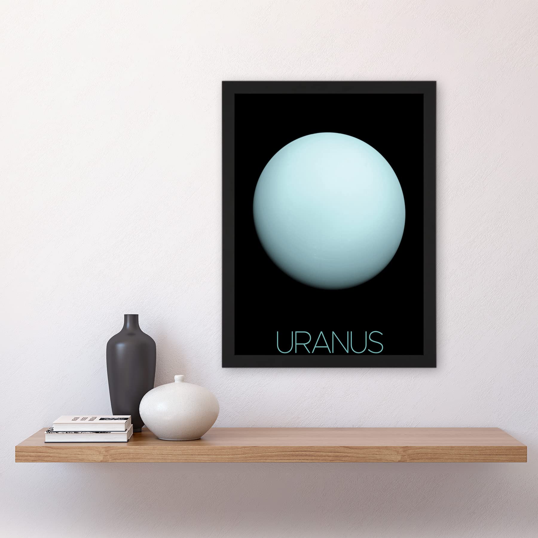 Affiche Planète Uranus - Art Mural Encadré - Planètes Et Lunes - WeSellPhotos