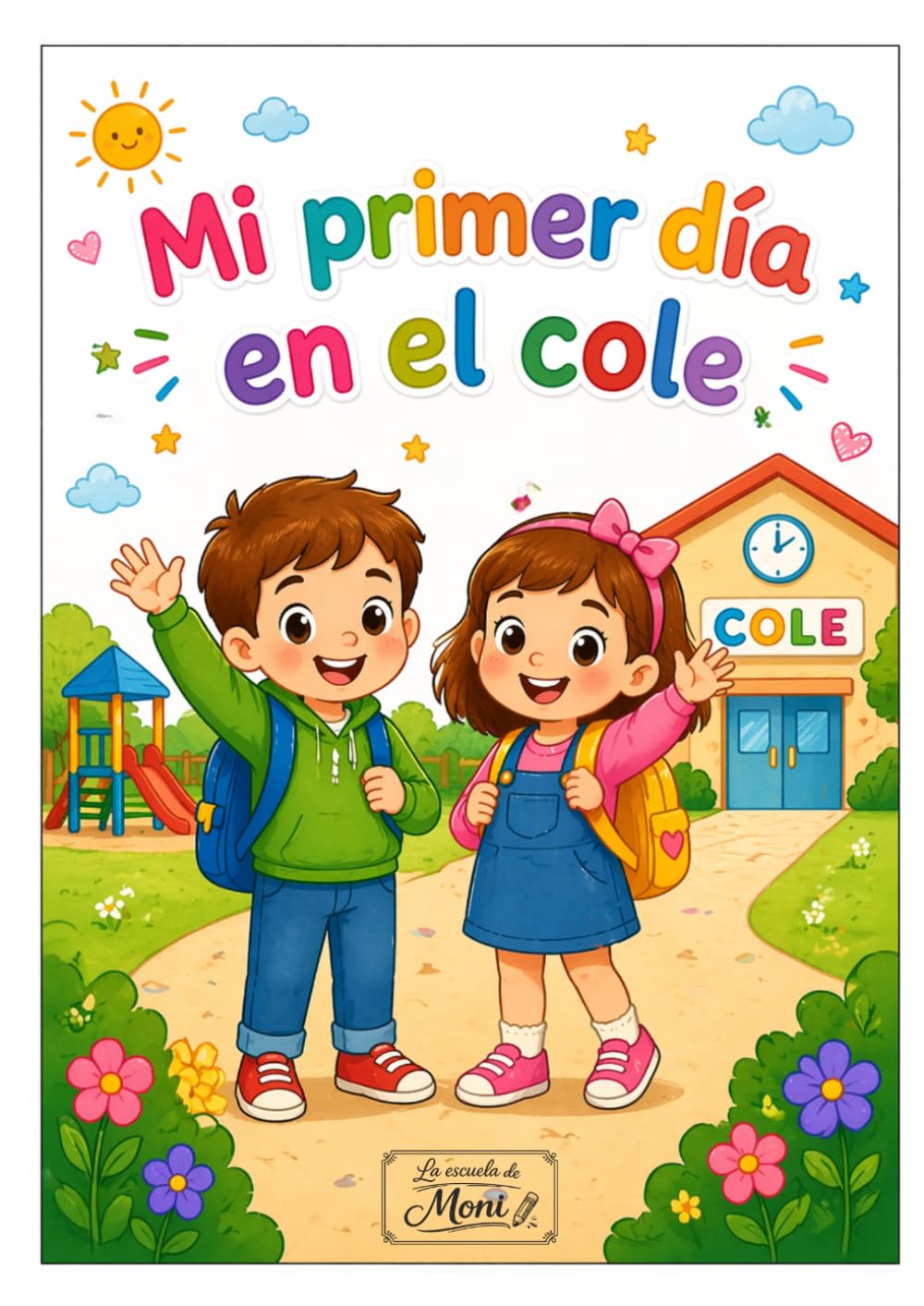 Mi primer día en el cole: Libro de actividades y dibujos para niños en su primer día en el cole