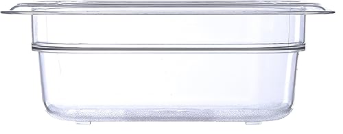 Miniatura 2 de Carlisle FoodService Products 3068607 - Bandeja de plástico para alimentos, tamaño 19, 2.5 pulgadas de profundidad, transparente (paquete de 6)
