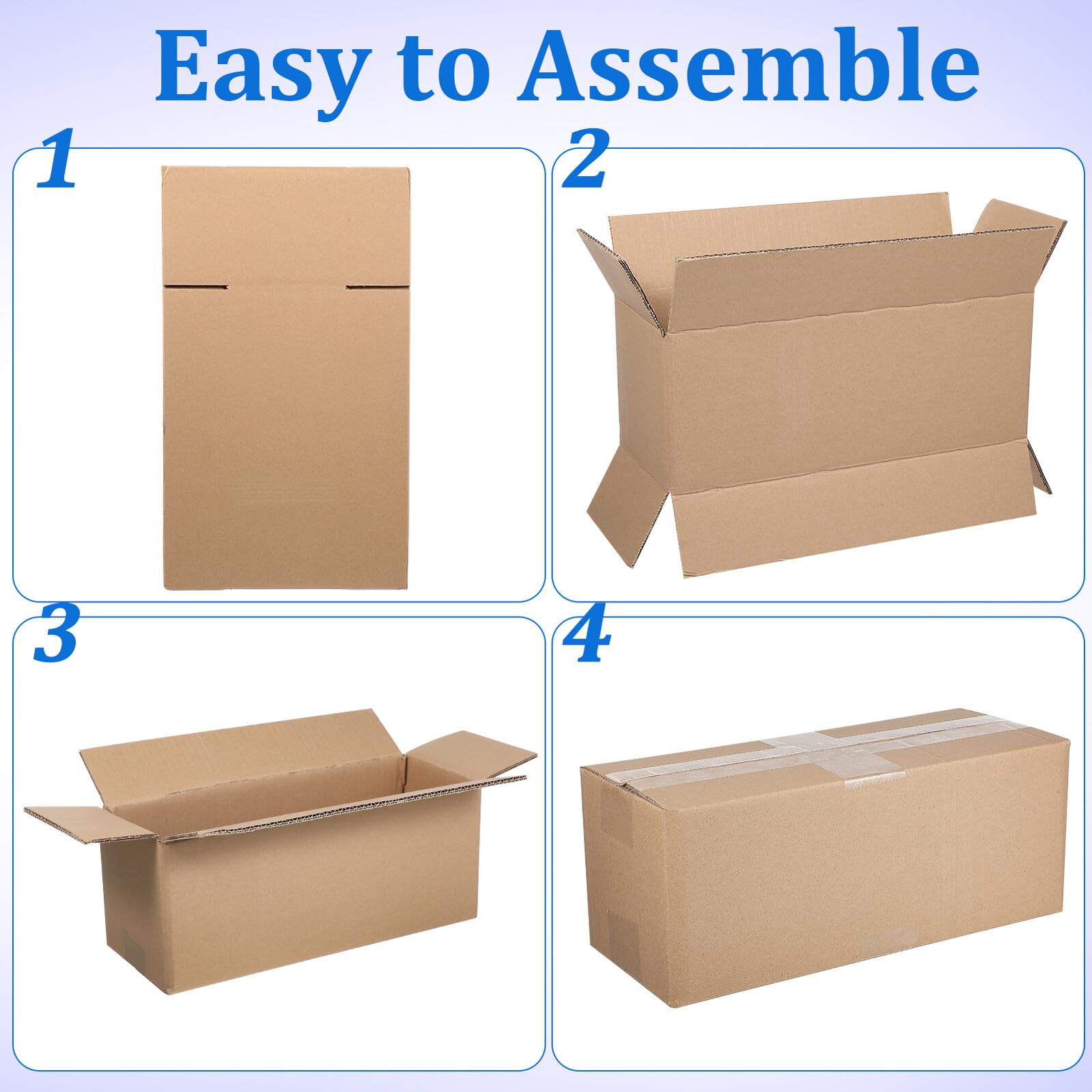 10 Piezas Cajas de Embalaje para Envio Cajas de Carton Corrugado para Pequenas Empresas y Mudanzas