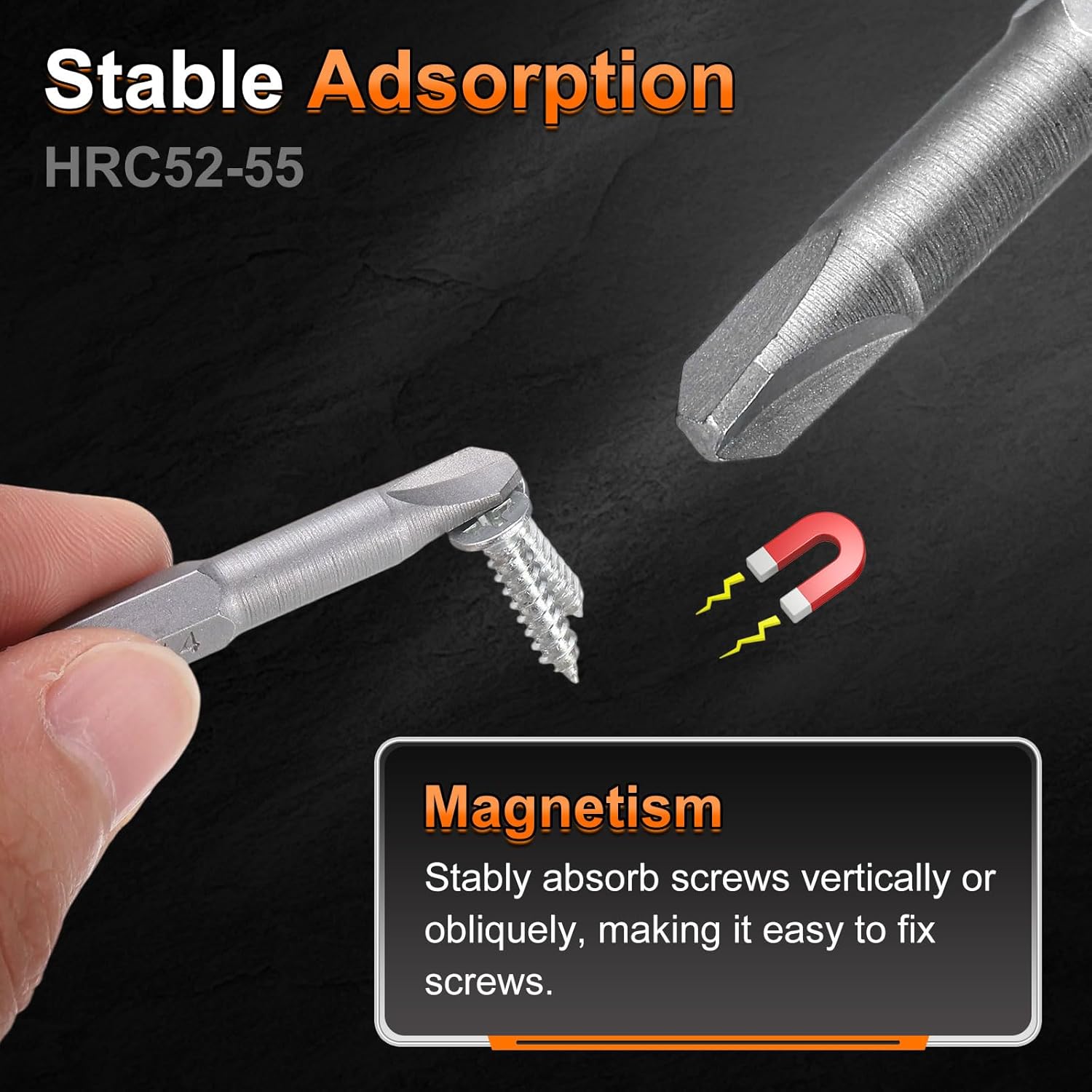 Generic 7pcs Magnetic Special Shaped Screwdriver Insert Bits Set Phillips/Slotted/U-Type/Y-Type/Triangle/Inner Cross/3-Points 1/4" Hex Shank 2" Length Power Drill Bits with Bit Holder