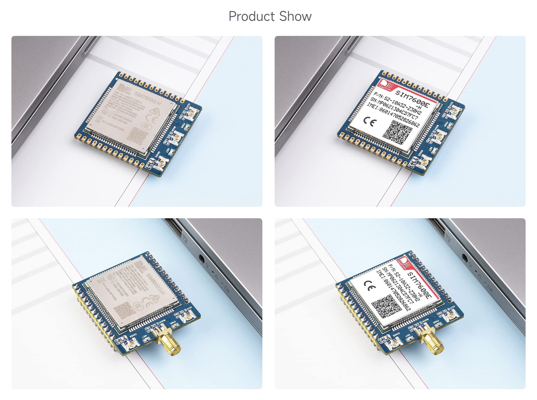 Waveshare SIM7600E-H 4G-Module, Used for Windows/Linux Dial-up Internet Access, Cloud Platform Communication, GNSS Locating, Compatible with Raspberry Pi/Jetson Nano/ESP32/STM32 Programming Platforms