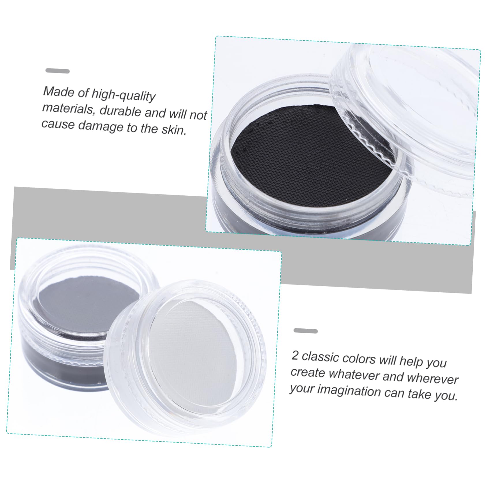 Angoily 6piezas Pintura Facial Para Halloween Maquillaje De Cosplay Cera De Maquillaje Para Efectos Especiales Pintura Facial Negro y Para Fiestas y Festivales