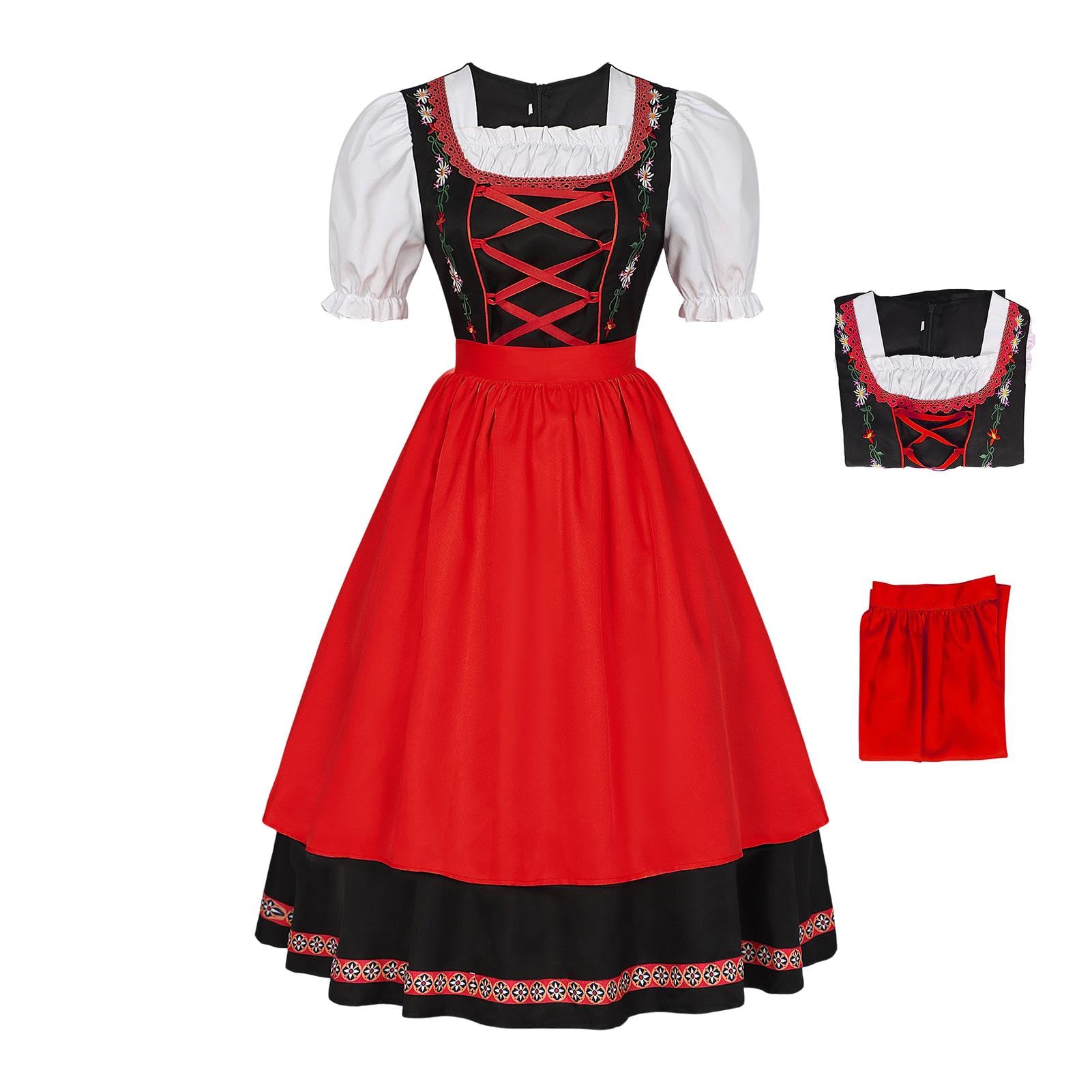 Vestito di carnevale da donna, costumi di carnevale da donna | Bellissimo costume da donna 'Festival Vestito da donna 'Festival - Comodi costumi da festival per donne