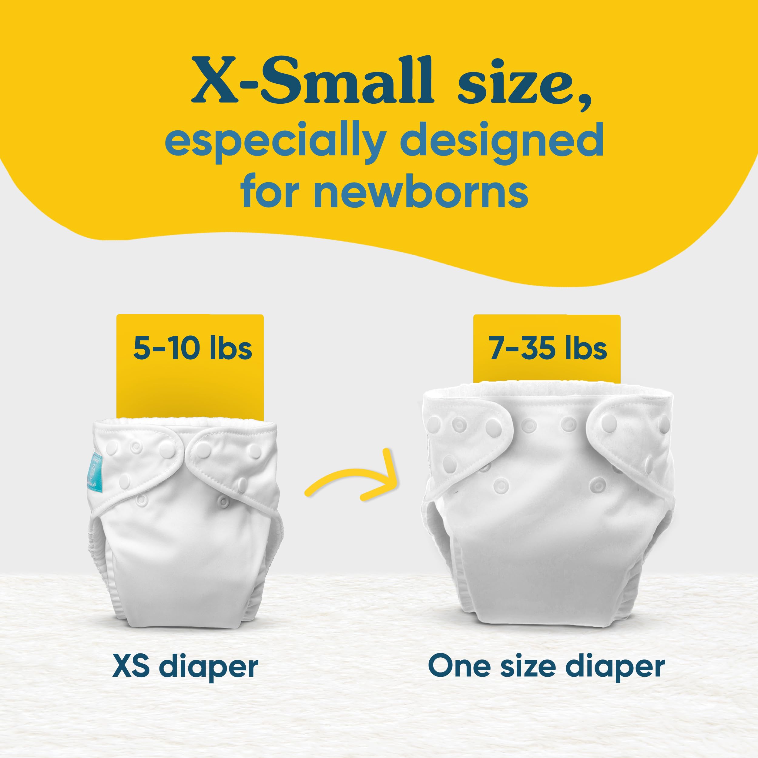 Charlie Banana 6 Diapers 12 Inserts Twitter Star, One Size Hybrid AIO