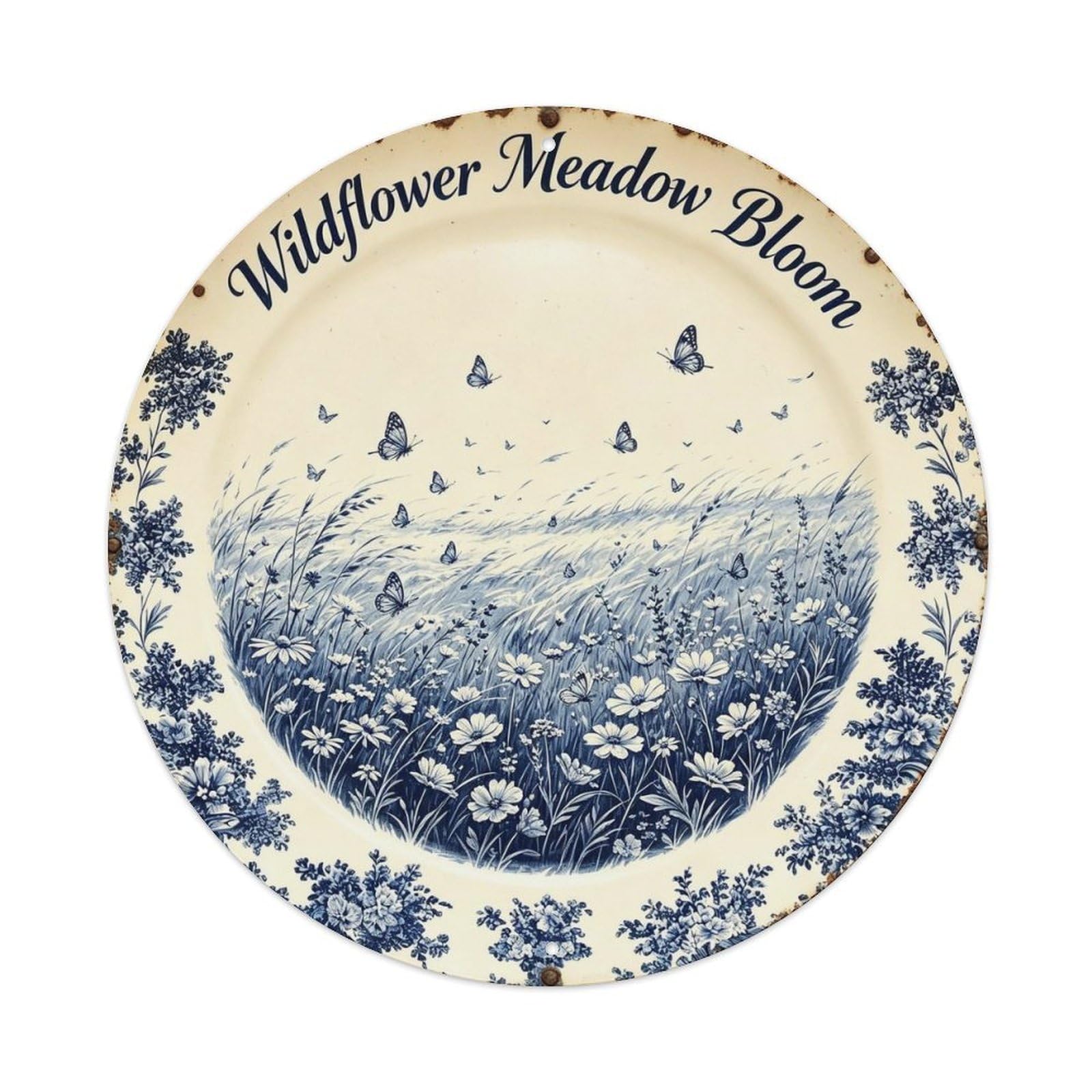 Wildflower Meadow Bloom Metal Tin Sign Plaque