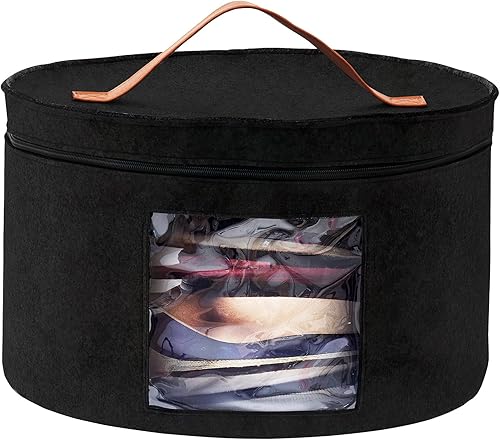 Color You Caja para sombreros, caja de almacenamiento de sombreros de 17 pulgadas de diámetro, cajas para sombreros para mujeres y hombres, estuche