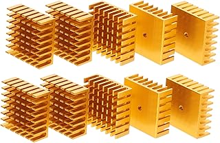 HEMOTON 10pcs Heat Sink Aluminum Heatsink Gpu Cooler Cooling Fin Aluminum Radiator Heatsink Aluminum CPU Heatsink Cooler Fin Heatsink Module Cooling Cooler Electronic Chip