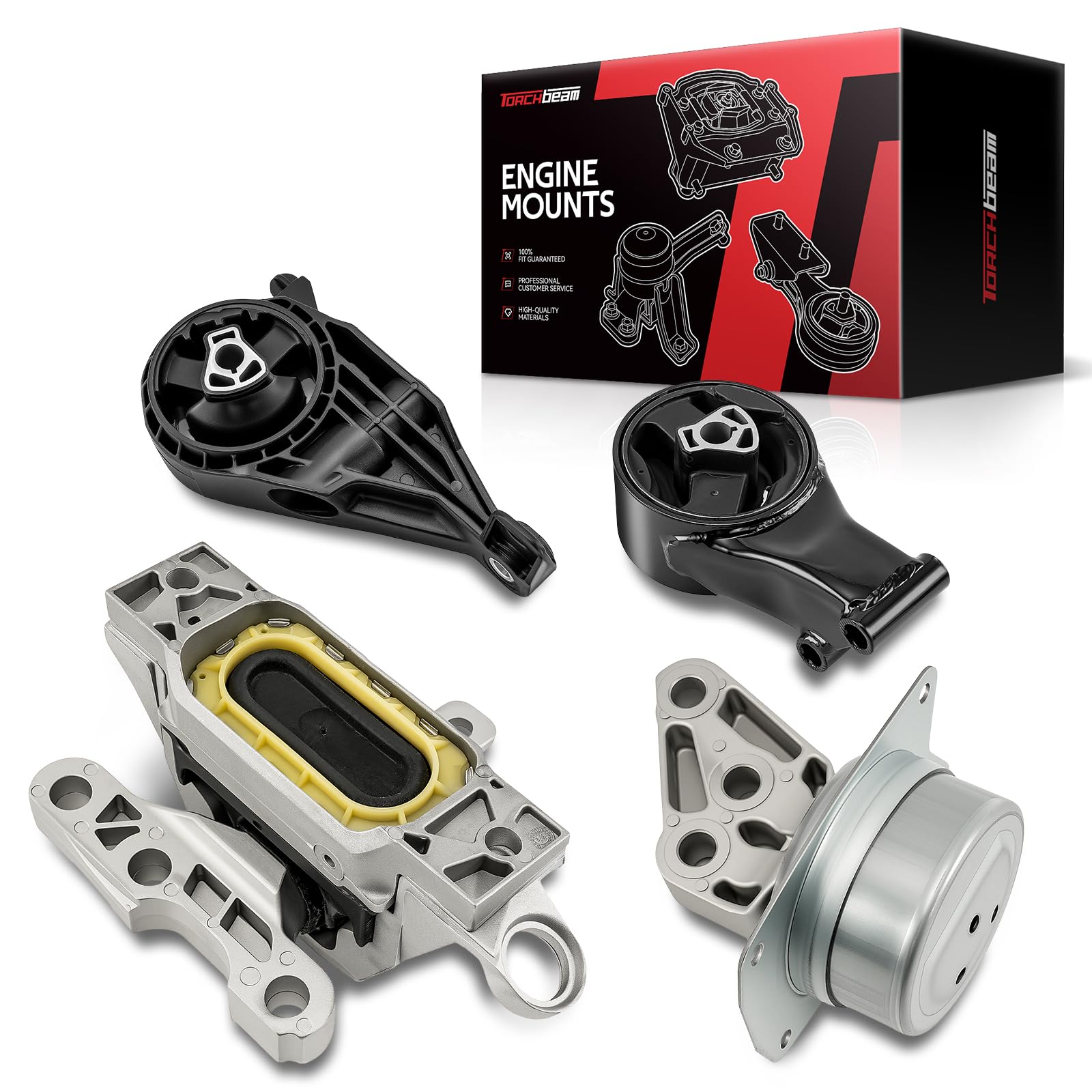 Torchbeam Engine Motor Mount and Trans Mount Fit for Buick Lacrosse 2010 2011 2012 2013 2014 2015 2016 3.0L/3.6L FWD, Replace A5502,A5530,A5676,A5535,