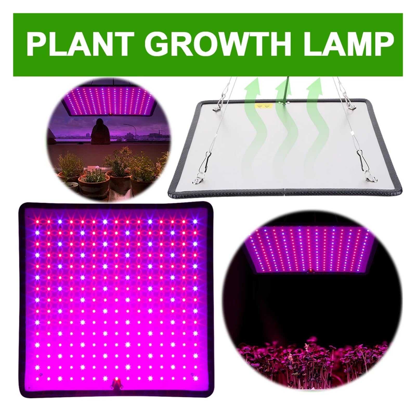 Phyto Grow Light Rot Blau LED Voll Lampe 45W 225 for Indoor Zelt Pflanzen Wachstumslicht UV Indoor-Anbau