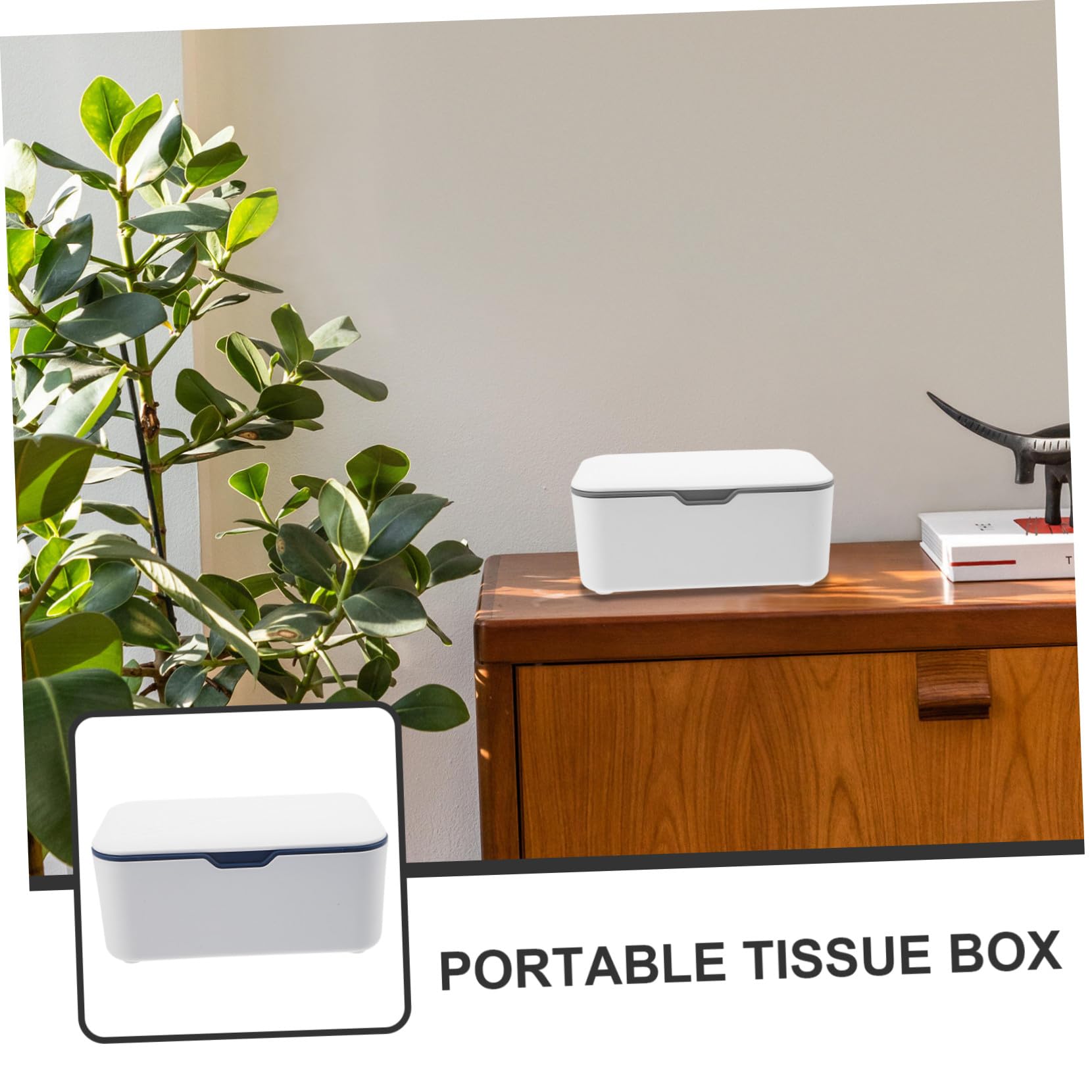 Dispensador de Toallitas Húmedas 2 Piezas Portátil Azul, para Bebés