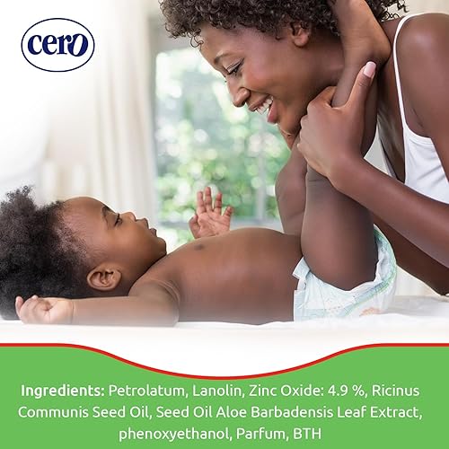 Miniatura 4 de Crema Cero para erupciones de pañales para bebé con óxido de zinc y aloe vera - Crema de pañales de alta resistencia para un alivio y protección