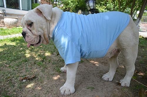 Miniatura 9 de Lovelonglong 2019 - Ropa para mascotas, Disfraces para Perro, Ropa Camisetas en blanco para Perros Grande Medianos Pequeños 100% Algodón 18 Colores,