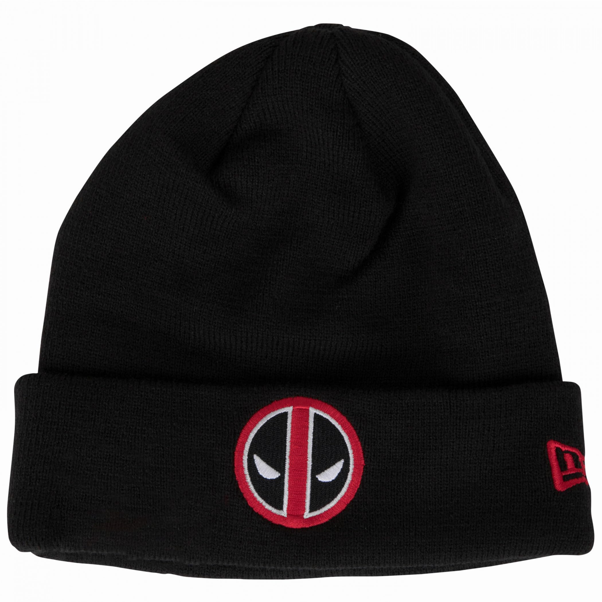New Era Deadpool Logo Cuffed Knit Beanie Black