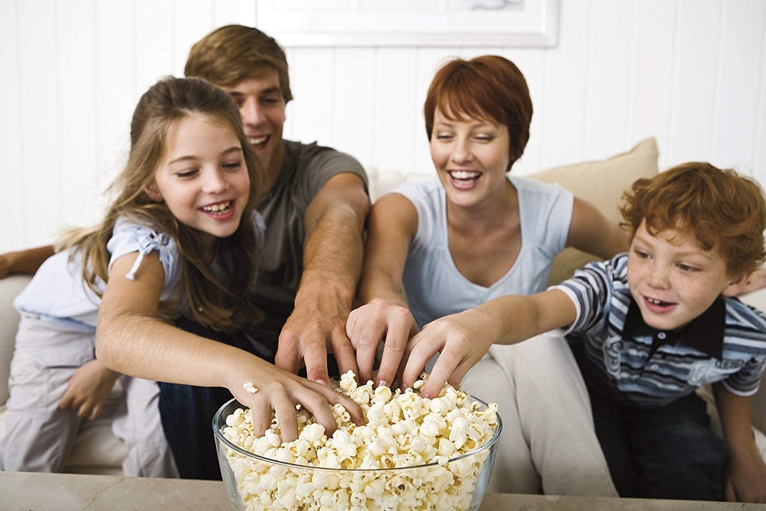 Macchina per Popcorn Macchina per Popcorn, Senza Olio Macchina per Popcorn ad Aria Calda Veloce con Design a Bocca Larga, Perfetta per Guardare Film e organizzare Feste in casa, Sana, 1200 W