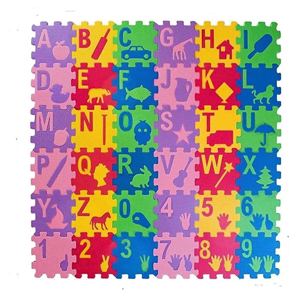 Buy ALN® 36pcs Alphabet Mini Puzzle Foam Mat for Kids, Interlocking