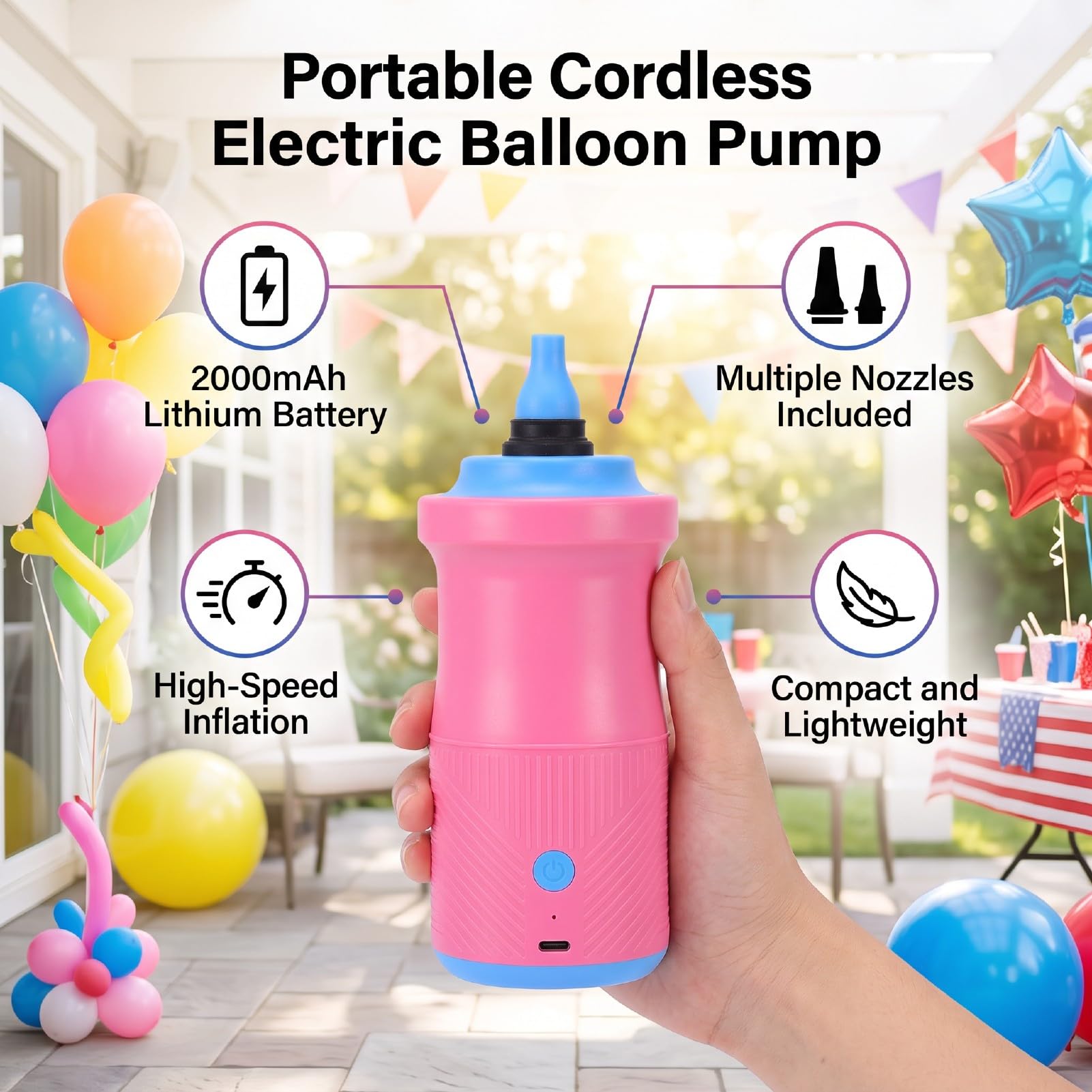 Pompe à Ballons électrique, Pompe à Ballons Automatique
