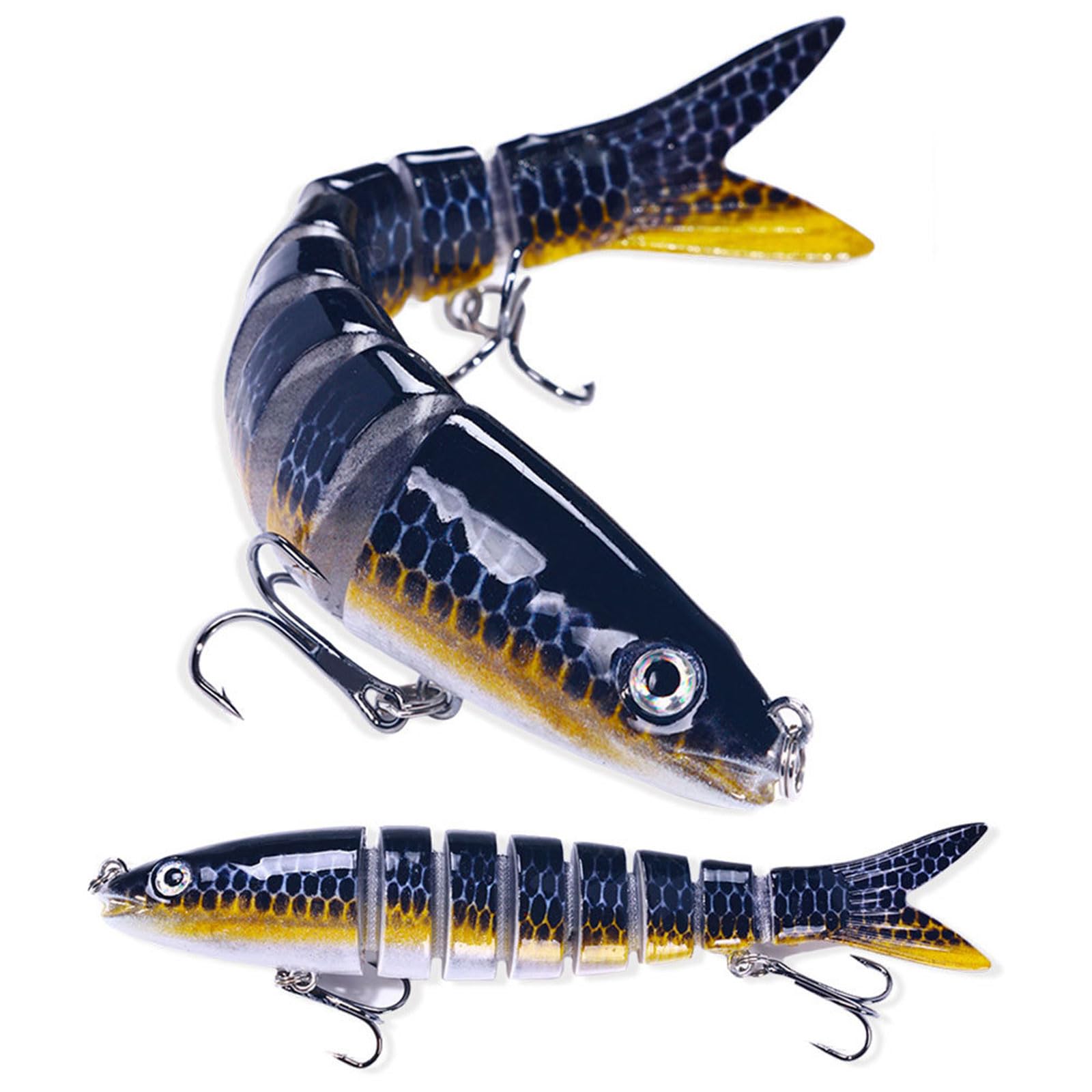 Künstliche 3D-Angelköder, Schwimmköder, mehrere Abschnitte, Angelköder, Salzwasser-Angelköder, Köder