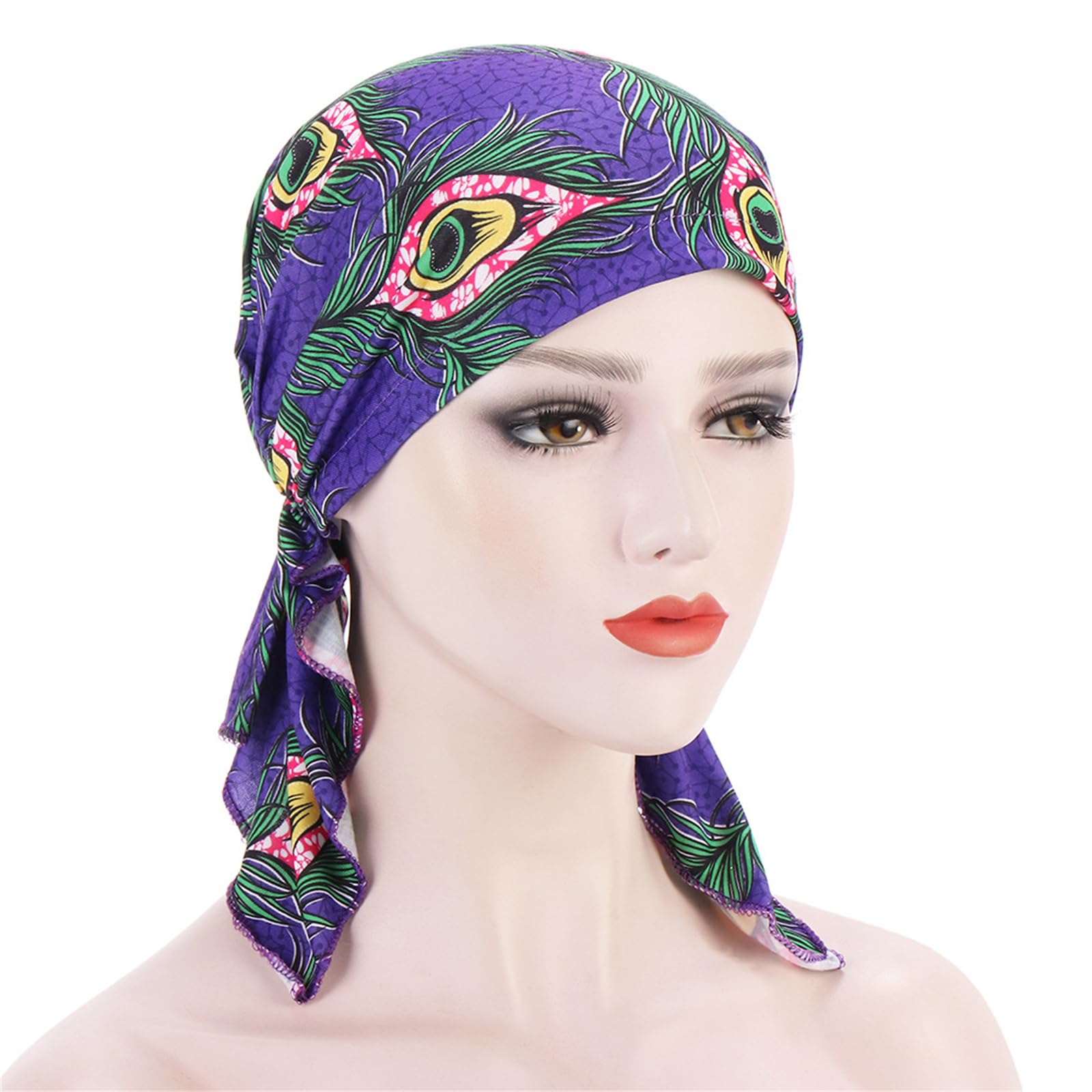 MICFENY Women Headwrap Headwear Hat Hair Scarf Perfect for Festivals and Celebrations Breathable Head Cover Headscarf