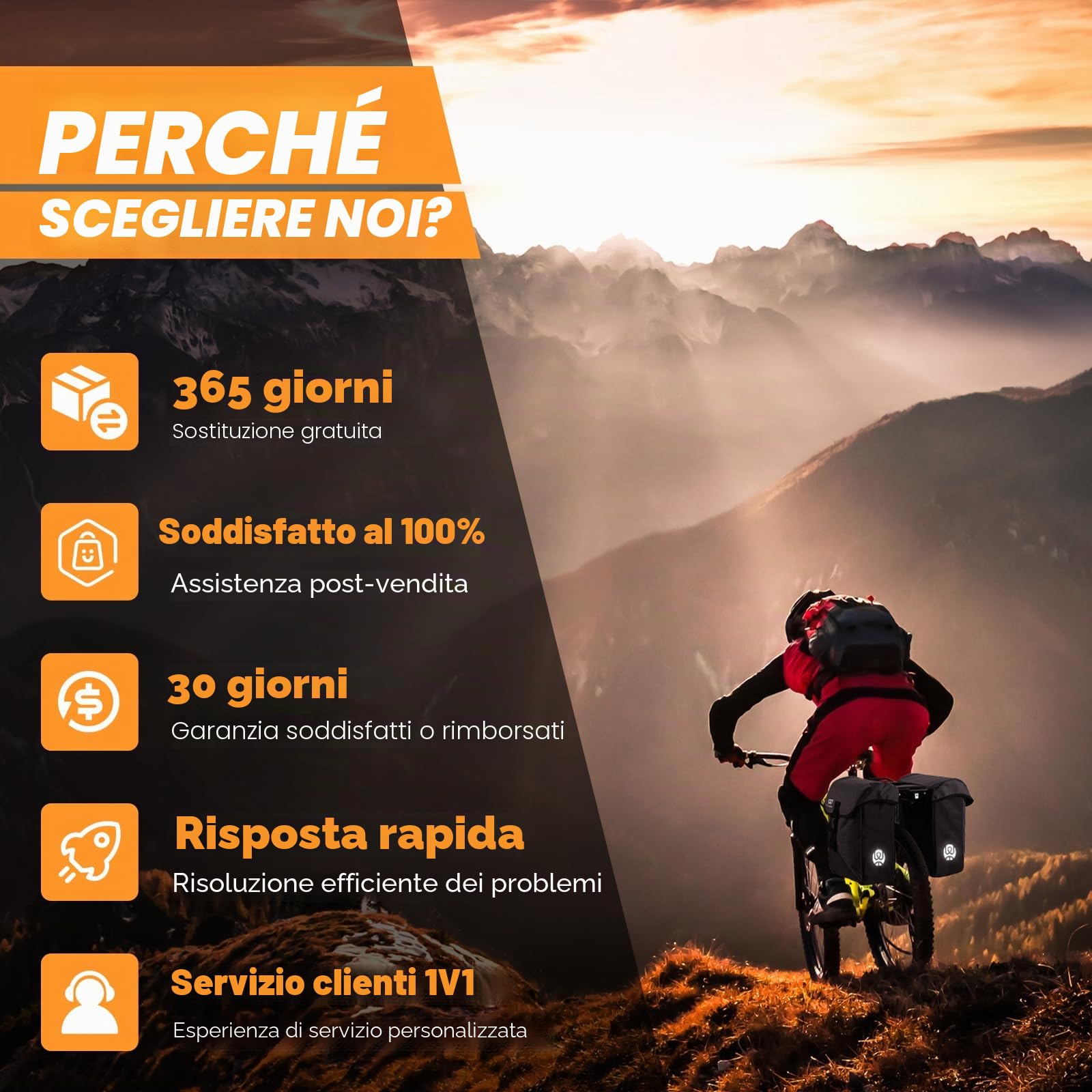 Borsa Bici Doppia Tridimensionale per Portapacchi | Borse Laterali Grandi da 35 Litri | Con Copertura Antipioggia Impermeabile | Per Ebike MTB