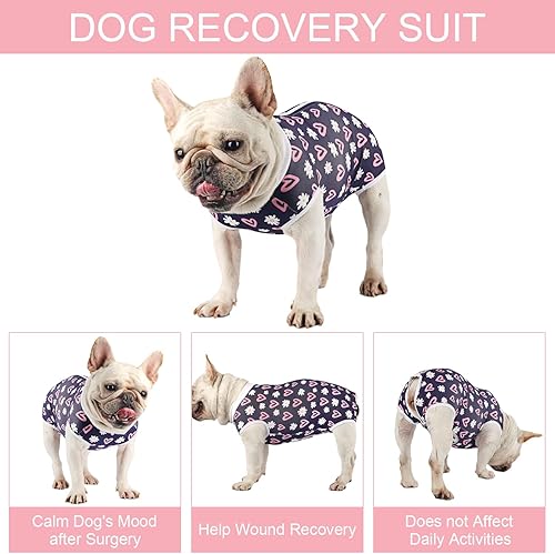 Miniatura 59 de Traje de cirugía para perros, traje de recuperación de esterilización femenina para perros, traje de recuperación quirúrgica para perras, traje