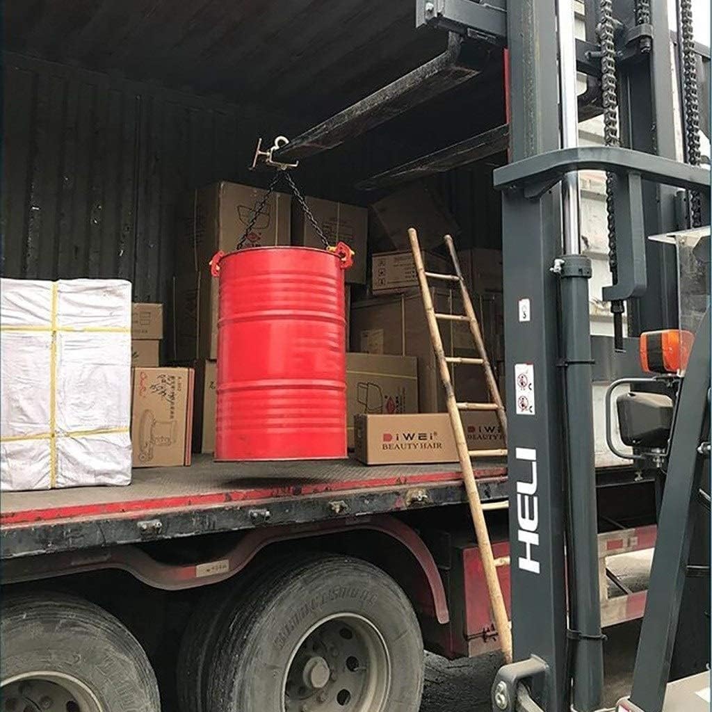 Lifting clamp Obstacle Vehicle Lifting Hook, Oil Drum Hook Diffuser, Multi-functional Oil Drum Chain Clamp Lifting Clamp Fixing device(B/2)
