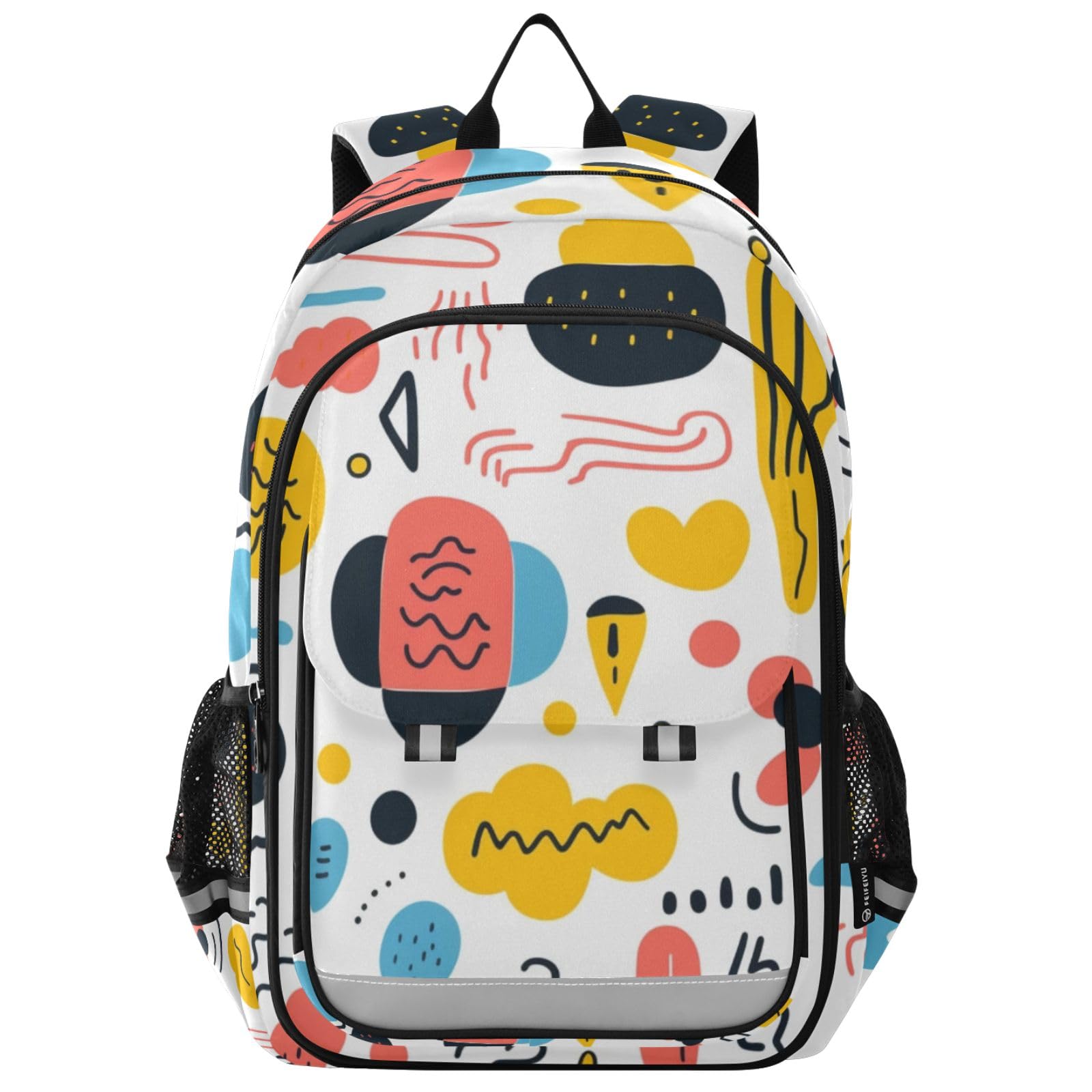 Abstract Pattern2 Laptop Backpack for Boys Girls Bookbag Travel Bag Casual Daypack School Backpack for Students