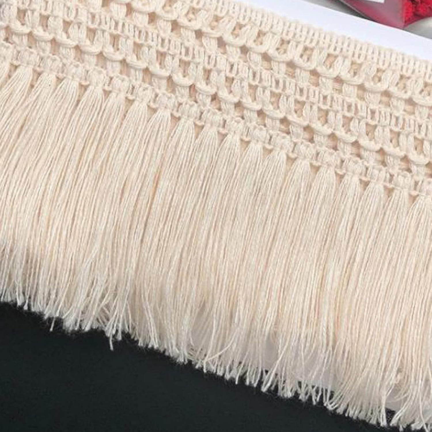Garniture à pompons en coton de 5/10 yards