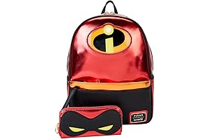 Loungefly The Incredibles 20th Anniversary Light-Up Metallic Mini Backpack with Coin Bag
