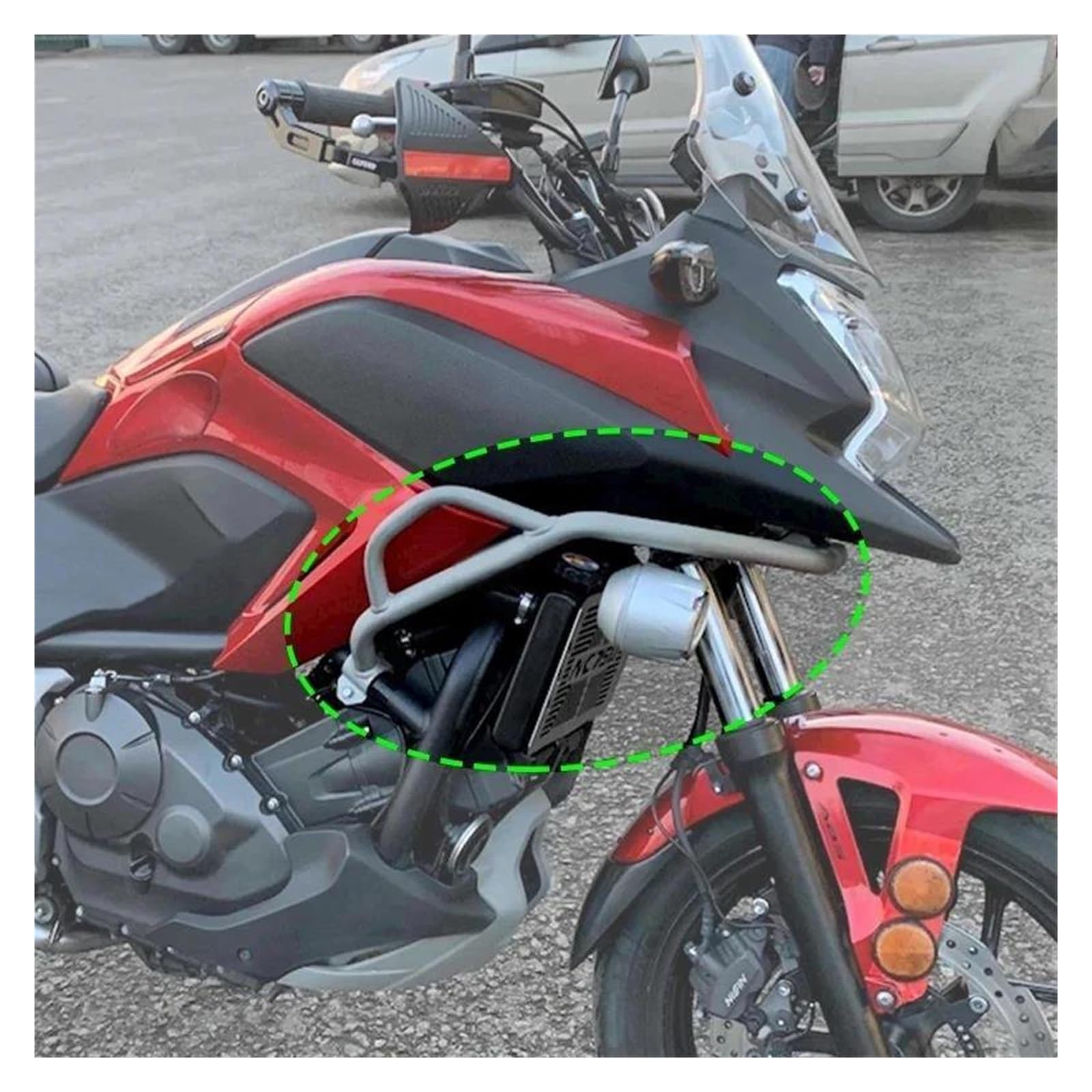 Paramotore Barra Per C 750X Per NC 700 X Per NC 700X NC700 X C750X C 750X 2012-2014 2015 2016 2017 2018 2019 2020 Protezione Motore Barra Paraurti Telaio Crash Bar Motociclo Gabbia Acrobazie(Black)
