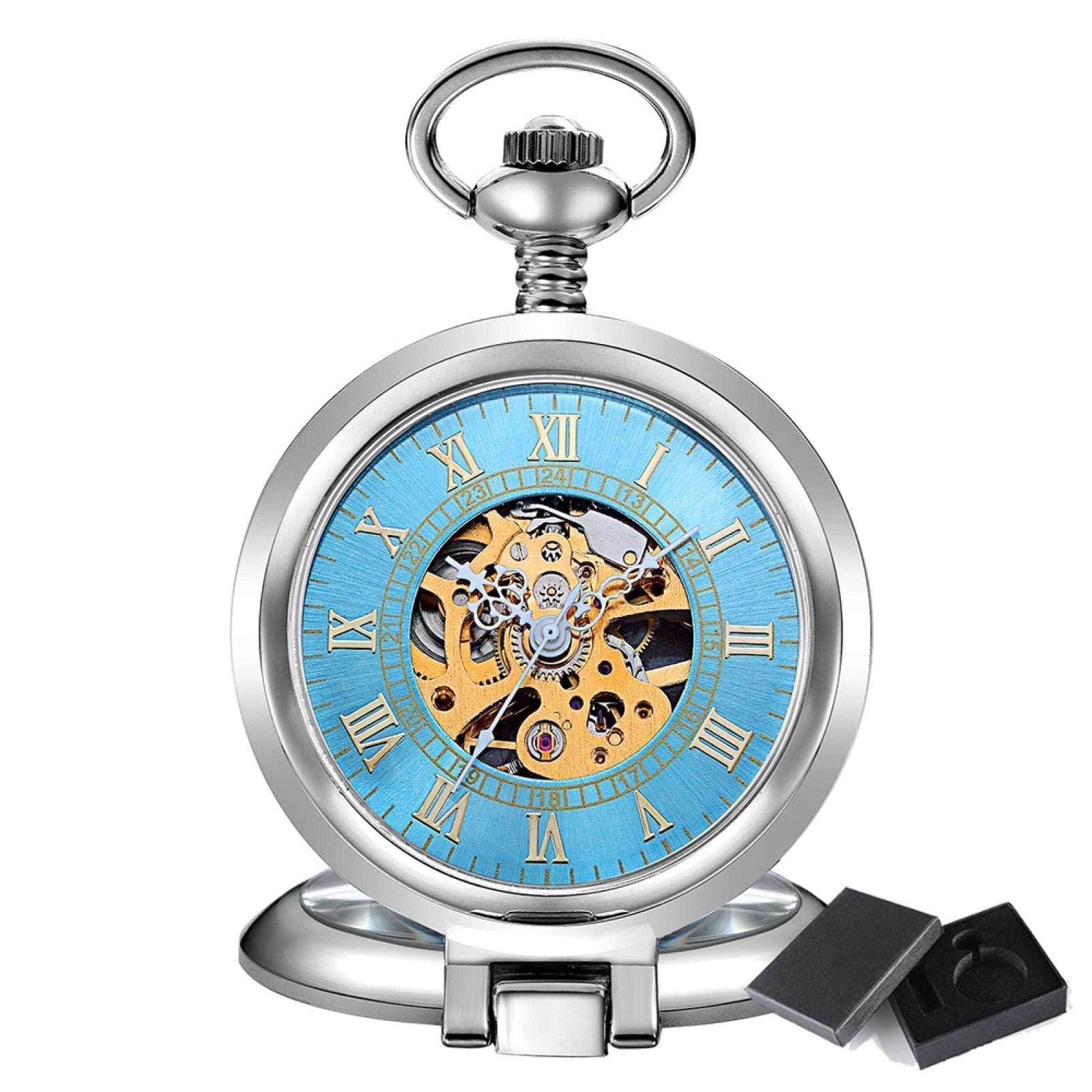 Montre De Poche à Chaîne - Remontage Manuel, Plaquée Or, Avec Incabloc, Occasion