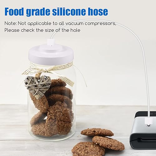 Miniatura 2 de Kit de sellado al vacío para tarros Mason de boca ancha y boca regular con bomba de vacío manual y abridor de tapa