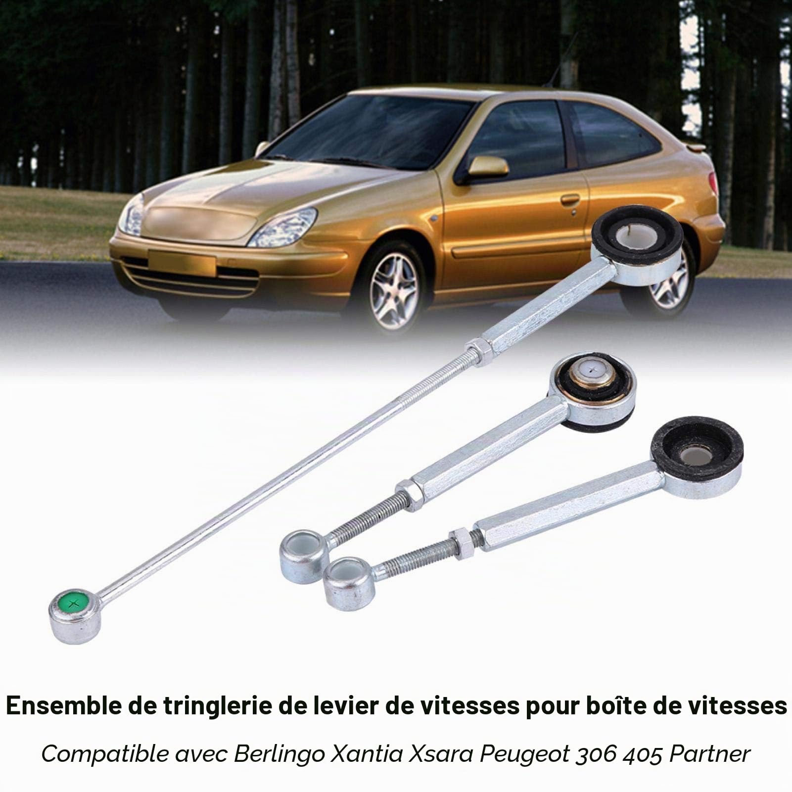 Tringlerie de changement de vitesse, bielle de tringlerie de boîte de vitesses, alliage d'aluminium pour CITROEN