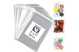 NEOACT Clear Resealable Cellophane Bags for Bakery, Candle, Soap, and Cookie