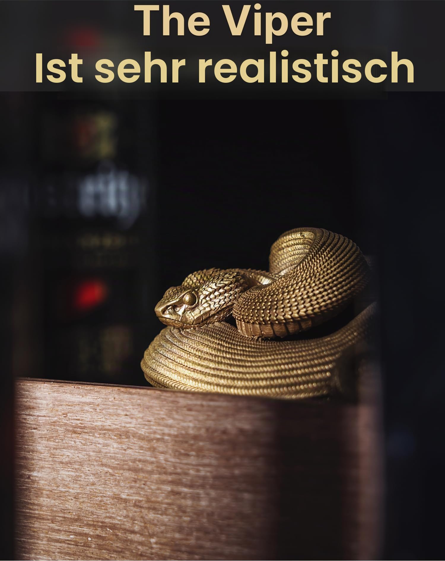 COPPERTIST.WU Viper Bier Flaschenöffner Oktoberfest Kappenöffner Bierkappenöffner Interessant Schlange Flaschenöffner Schlangen Geschenk für Männer Vaters
