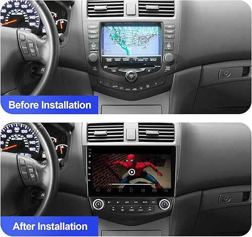 Miniatura 3 de 2+32G Aumume 10.1 inches Android 10 Double Din Car Stereo for Honda Accord 7th 2003 2004 2005 2006 2007 IPS Touchscreen Screen Car Radio with