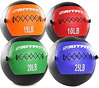 Vista 1 de RitFit Pelota medicinal, pelota de peso, pelota medicinal suave, pelota medicinal de pared, bola de pared suave, juego de bolas de pared, bolas