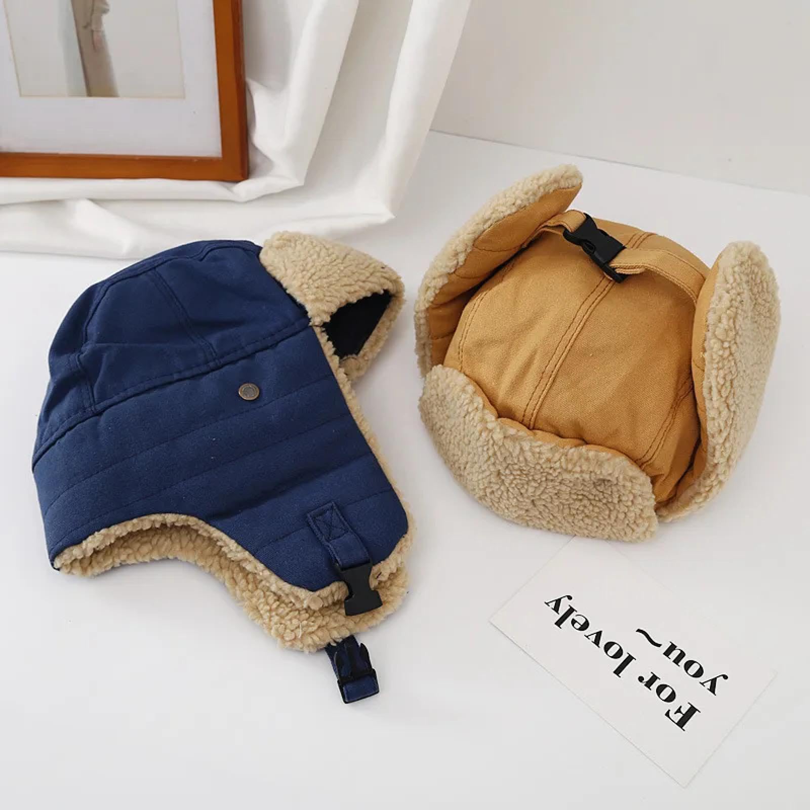 Gorros De Punto para Sombrero Tejido Beanie Sombreros Hombres Mujeres Invierno Cálido Oreja Sombrero De Equitación Gorra De Algodón Gorro De Esquí