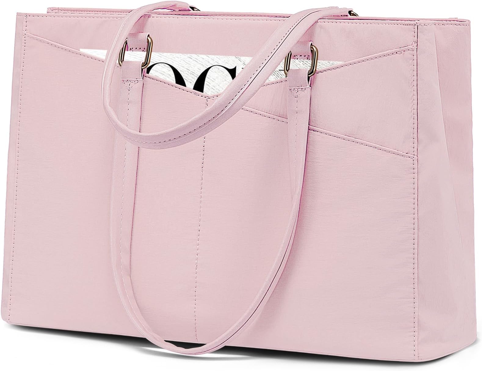 LOVEVOOK Laptop Tote Bag for Women Work, Large Capacity Work Teacher Tote Bag, Computer Briefcase Bags for Office Travel