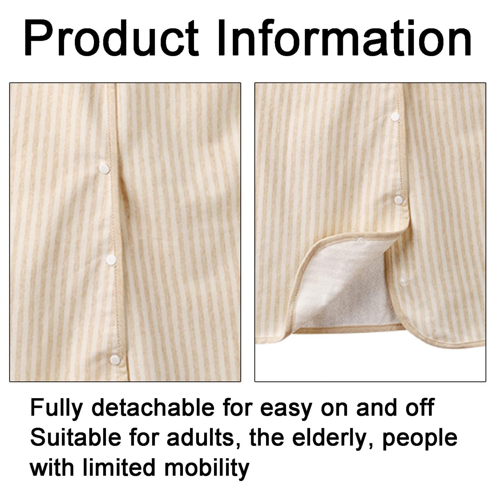 Gonna Per Incontinenza Adulti - Cotone Lavabile, Elastico In Vita, Protezione Notturna - Foto 12